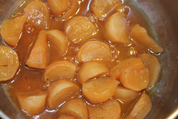 Navets confits caramélisés et au miel - Les jardins de Montplaisir